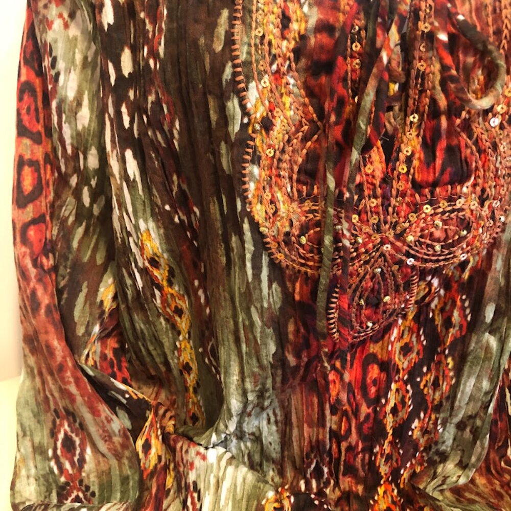 Kim Rogers Bohemian Style Tunic Top - Size 2X - Picture 5 of 14